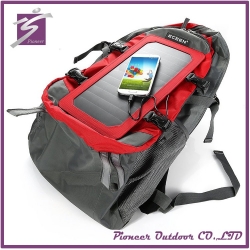  Fashion Wholesale Custom Outdoor Solar Power Backpack, Solar Charger Bag