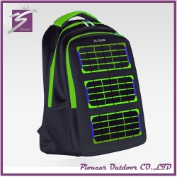2017 Multifunction 35L mountaineering bags 6.5W Outdoor Solar Backpack Solar Charger Back Pack Removable Solar Panel for
