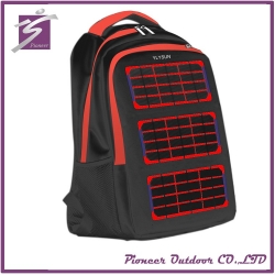 high quality solar charging knapsack travelling backpack