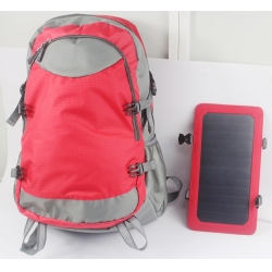 Solar Charger Backpack With 7 Watts Solar Panel for iPhone, iPad, iPod, Samsung Galaxy Series Phones and Table
