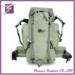 Wholesale large capacity jungle canvas hiking military backpack